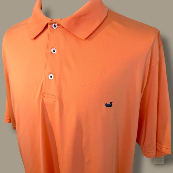 Southern Marsh 2XL Performance Golf Polo Shirt Orange Duck Logo - Picture 2 of 7